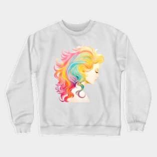 Pastel Girl Potrait #4 Crewneck Sweatshirt